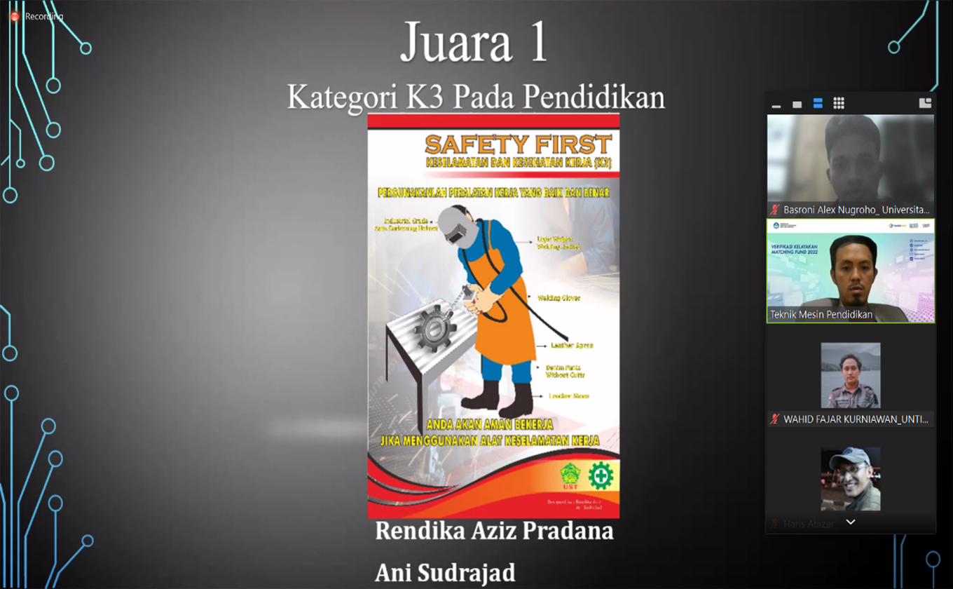 Pengumuman Finalis Pemenang Kategori Lomba Poster Keselamatan dan Kesehatan Kerja K3 di Universitas Sultan Ageng Tirtayasa (UNTIRTA)